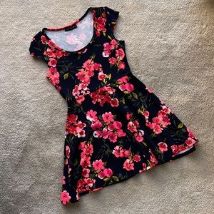 French Atmosphere Floral Skater Dress